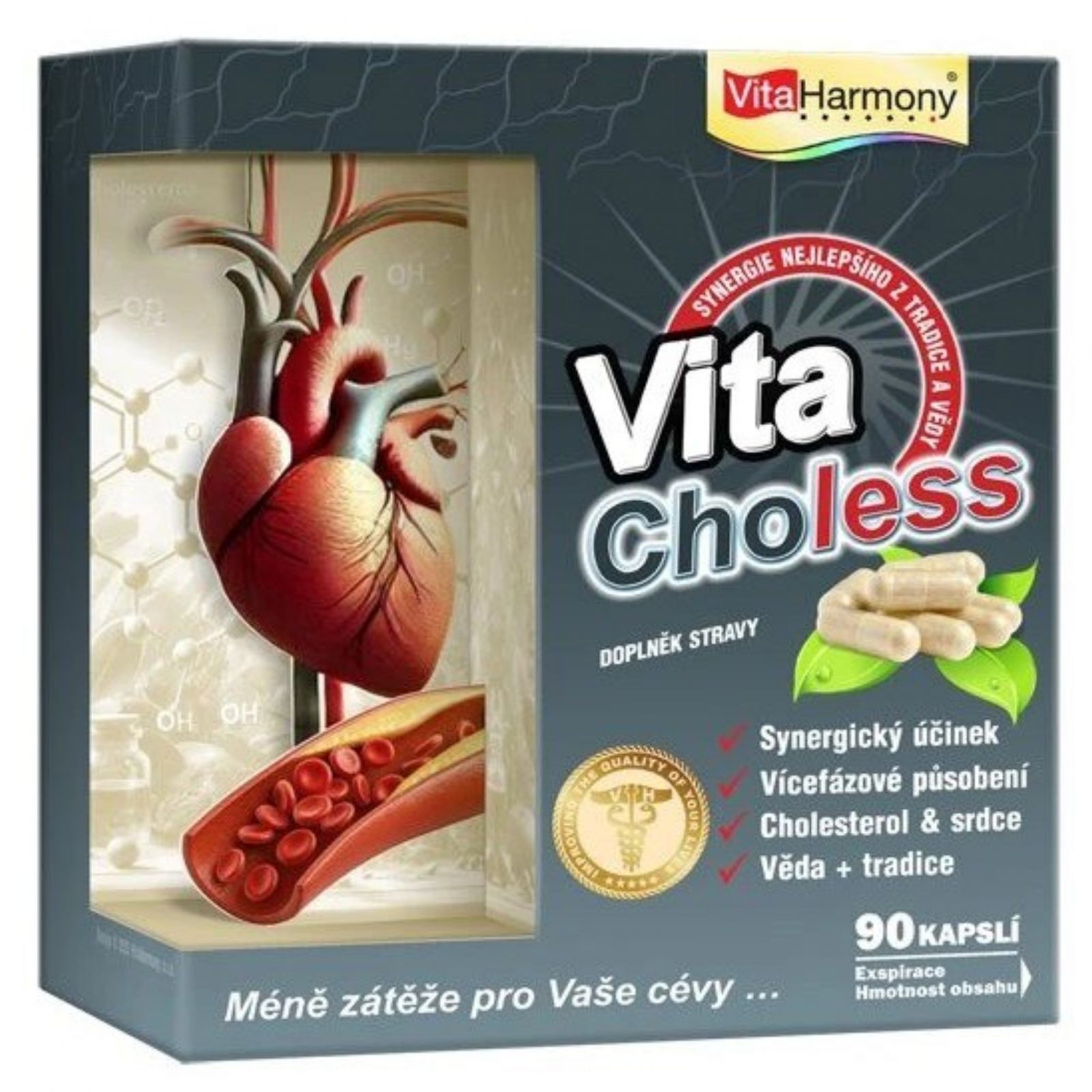  VitaHarmony VitaCholess 90 kapslí